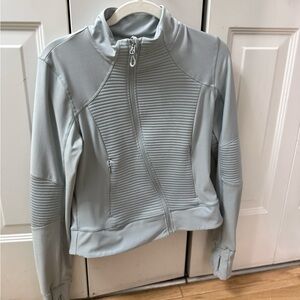 Mondetta Light Gray Zip-Up Jacket